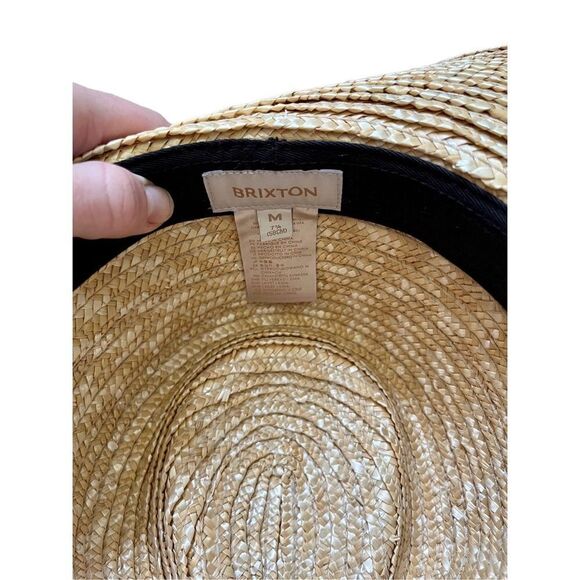 NWOT Women\'s BRIXTON Joanna Panama Straw Hat Sz M main image 5